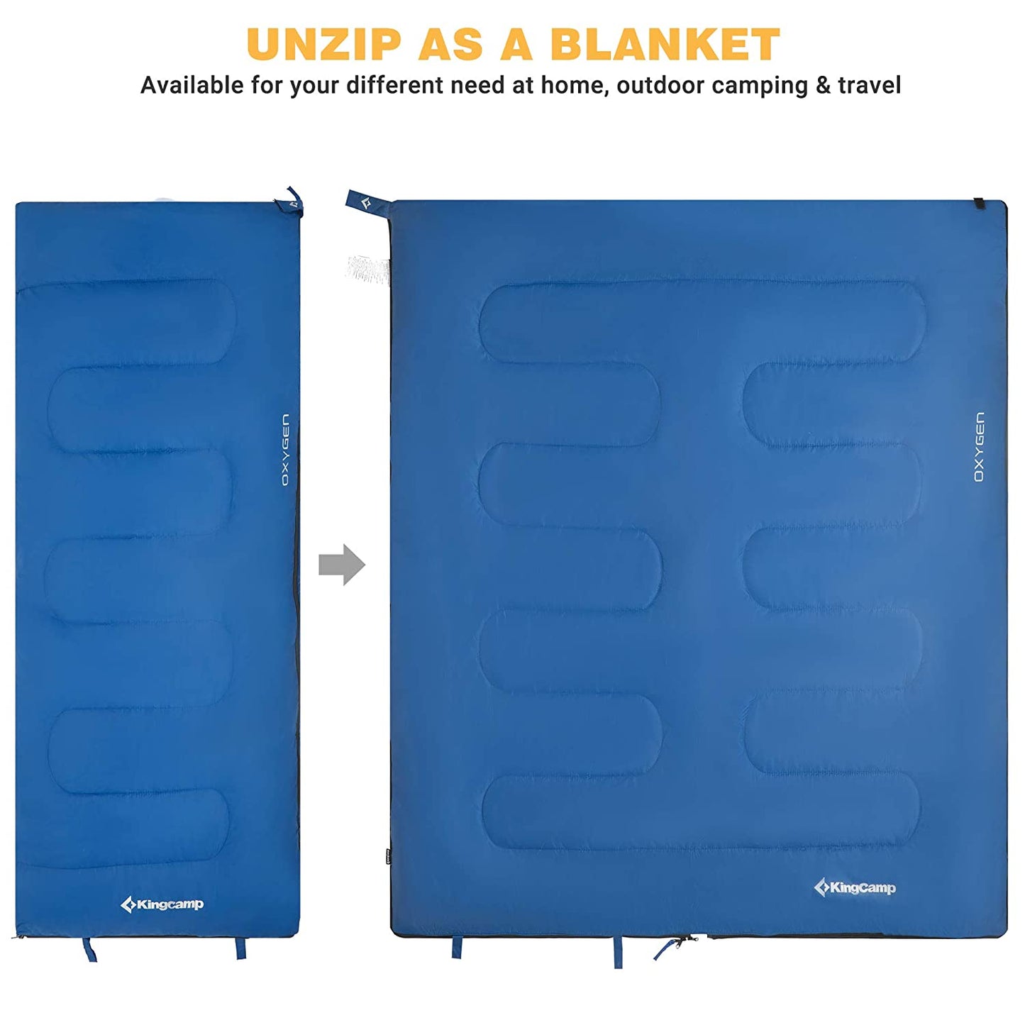 KingCamp KS3122L OXYGEN Square Sleeping Bag