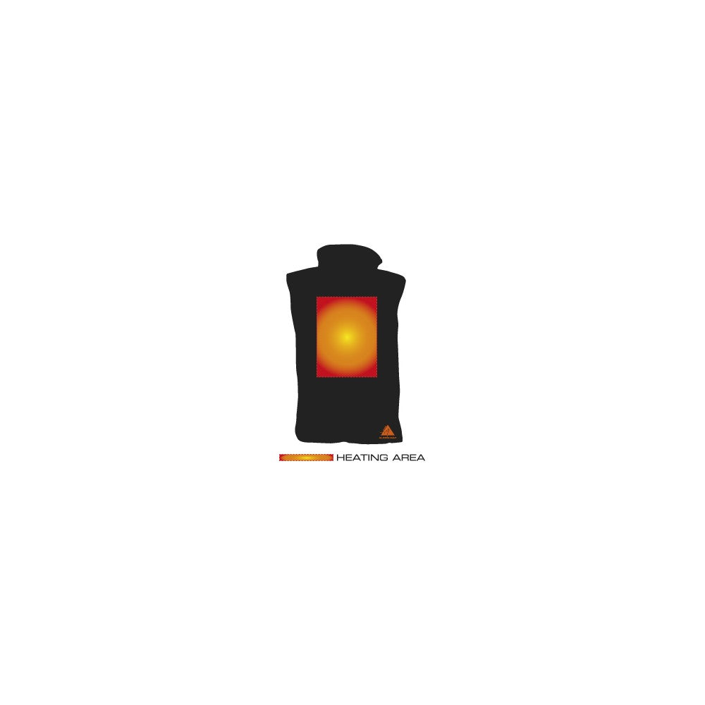 Alpenheat AJ4 Heated Gillet Fleece Black