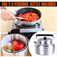 Kingcamp KP3903 Camper 4 Kettles Silver
