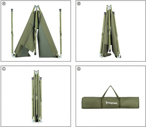 Kingcamp KC3806A Army Man Camping Bed Green