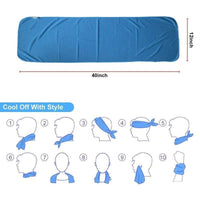 N Rit Ice Mate Cool Towel Single NSC325S BLUE