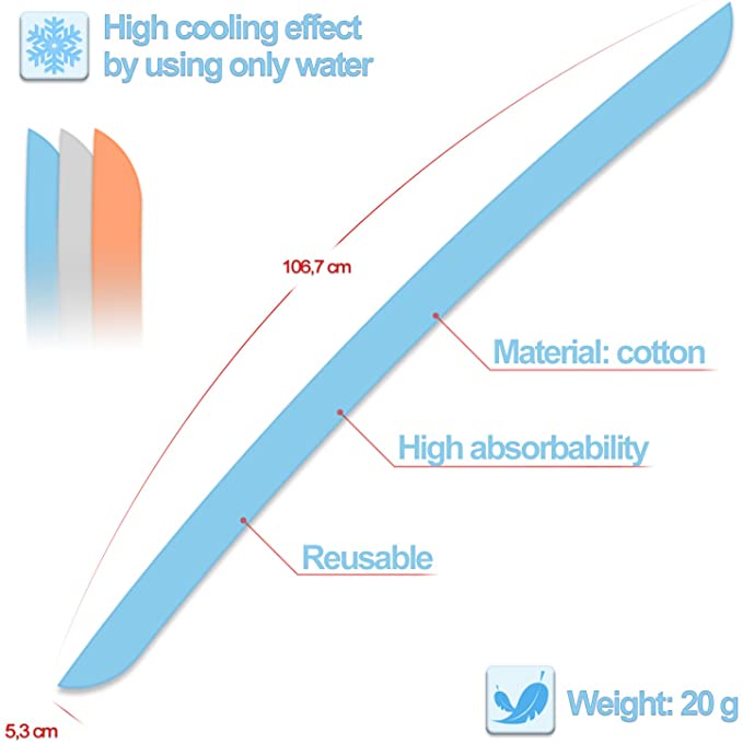 N rit Iceman cool scarf NSC303SB CAM