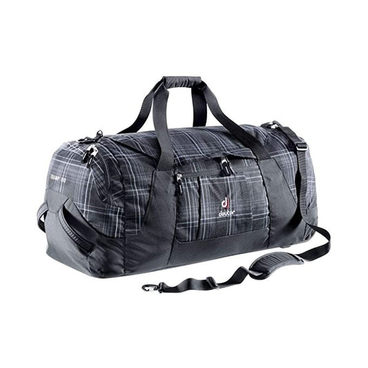 Deuter Tramp 110L Black Check Duffel with Trolley