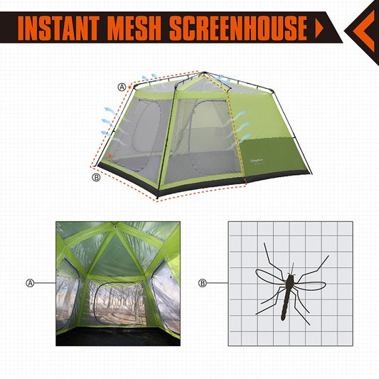 KingCamp KT3098 Camp King Series Instant Breathable Camping Tent
