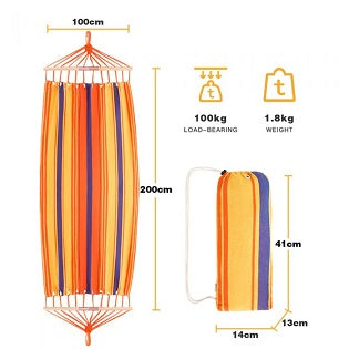KingCamp KG3763 Canvas Hammock Orange Stripe
