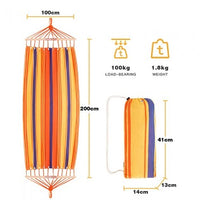 KingCamp KG3763 Canvas Hammock Orange Stripe