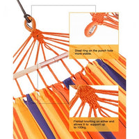 KingCamp KG3763 Canvas Hammock Orange Stripe