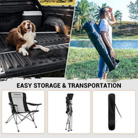 Kingcamp KC3849 Comfort Arm Chair Black Grey