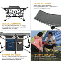 KINGCAMP KC2026 OAK C10 COT OVERSIZED HEAVY DUTY BLACK GREY
