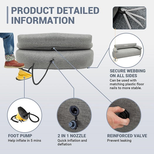 Kingcamp KE8249 Smashing DUO 70 SOFA SET Inflatable Sofa Chair