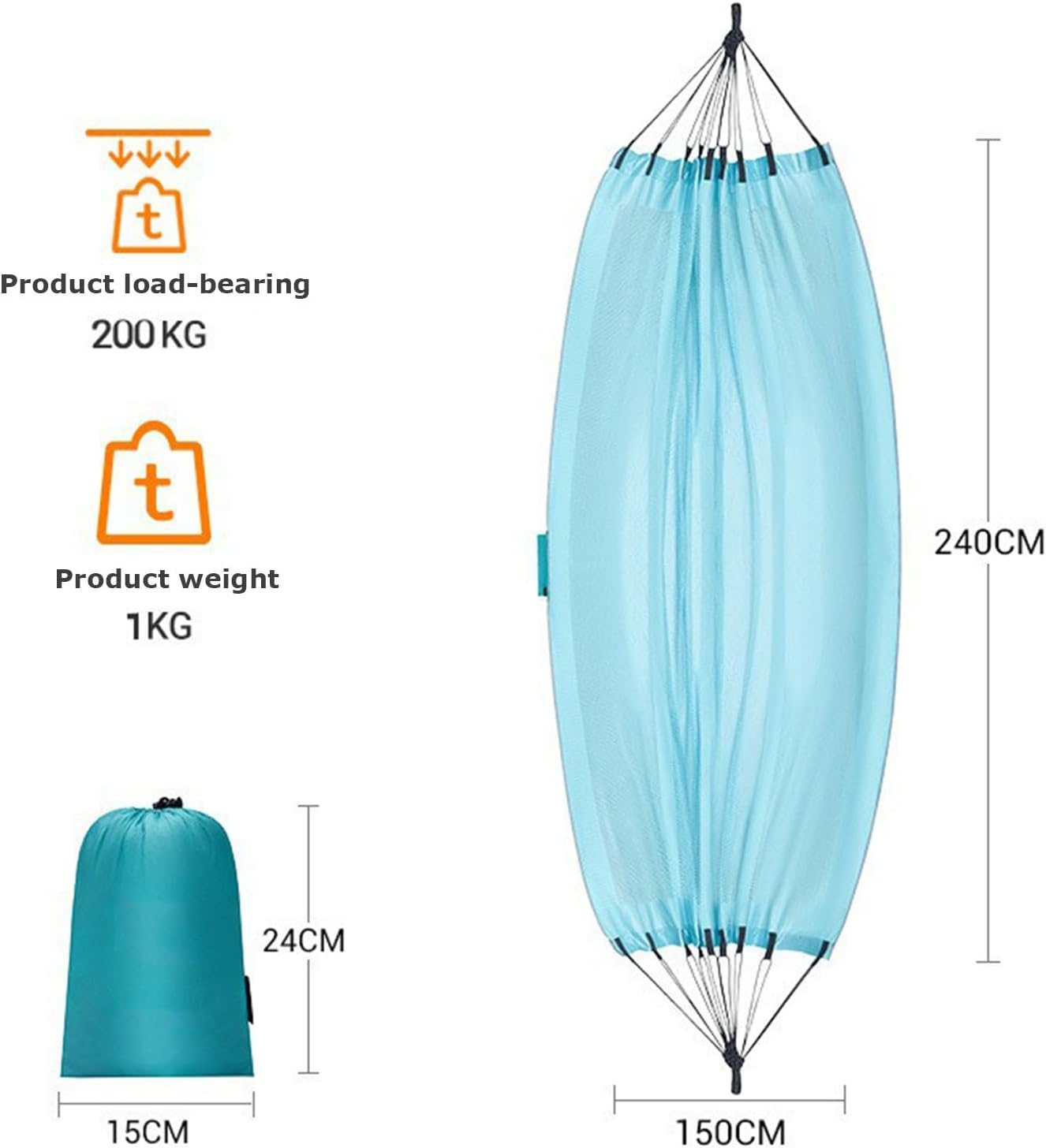 KingCamp KG2501 Cinderella Hammock CYAN