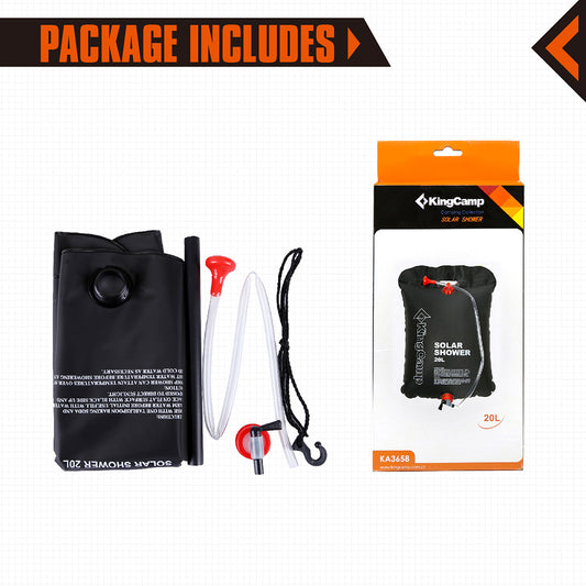 Kingcamp KA3658 Solar Shower 20L Camping Shower