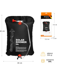 Kingcamp KA3658 Solar Shower 20L Camping Shower