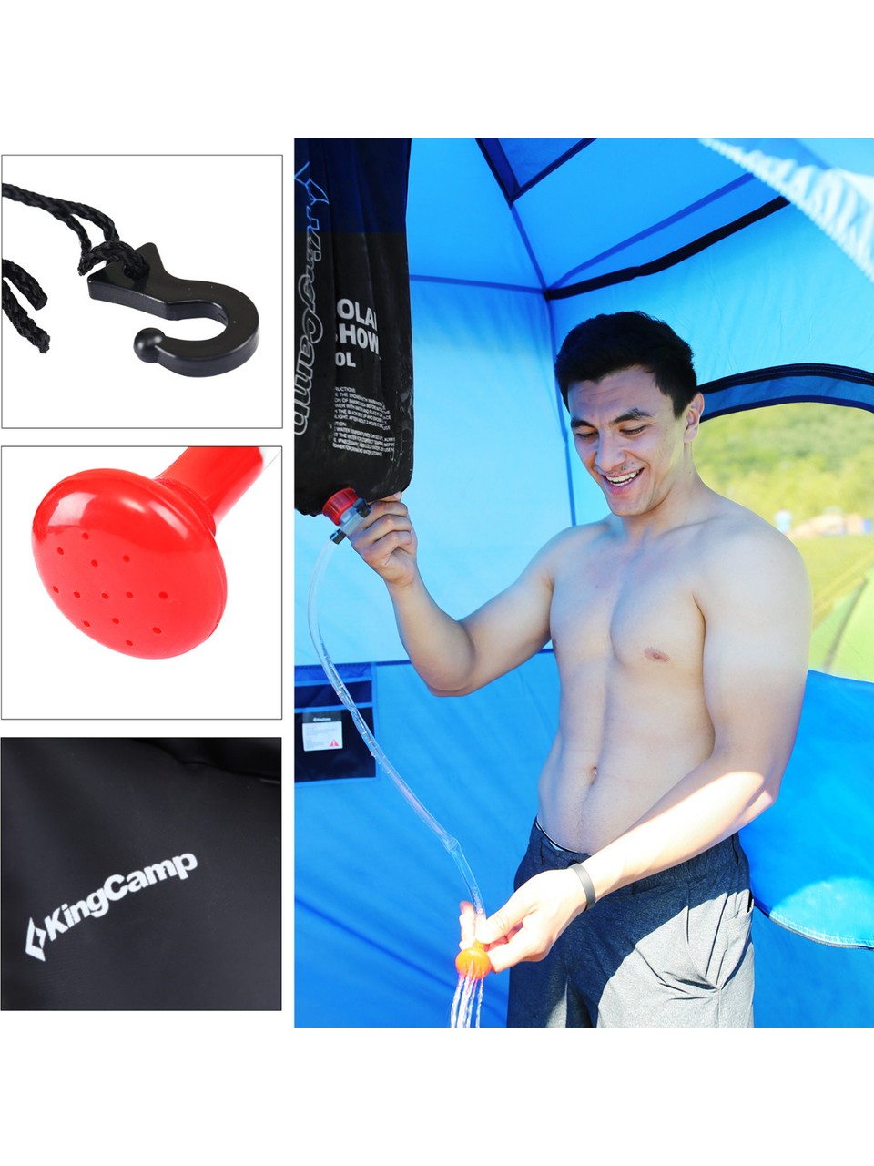 Kingcamp KA3658 Solar Shower 20L Camping Shower