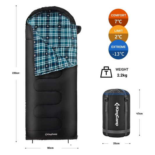 KingCamp KS2211L Cloud 300 Ultra Sleeping Bag Black