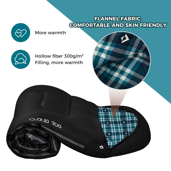 KingCamp KS2211L Cloud 300 Ultra Sleeping Bag Black