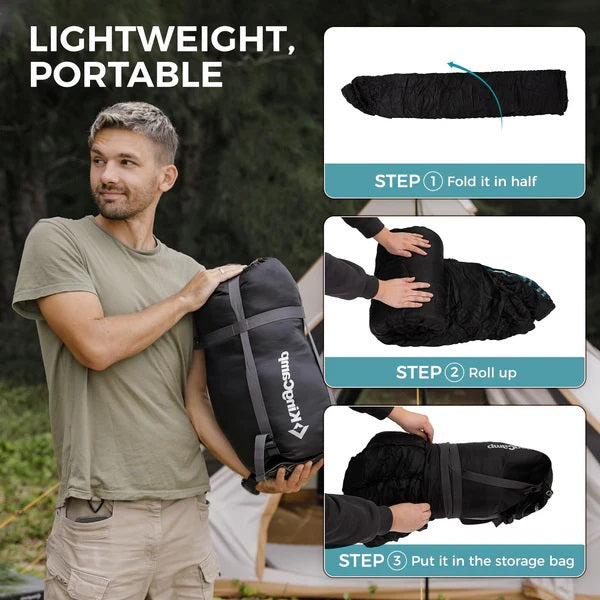 KingCamp KS2211L Cloud 300 Ultra Sleeping Bag Black