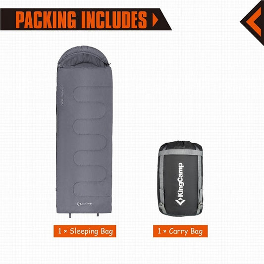Kingcamp KS8014R OASIS 200 Sleeping Bag Grey