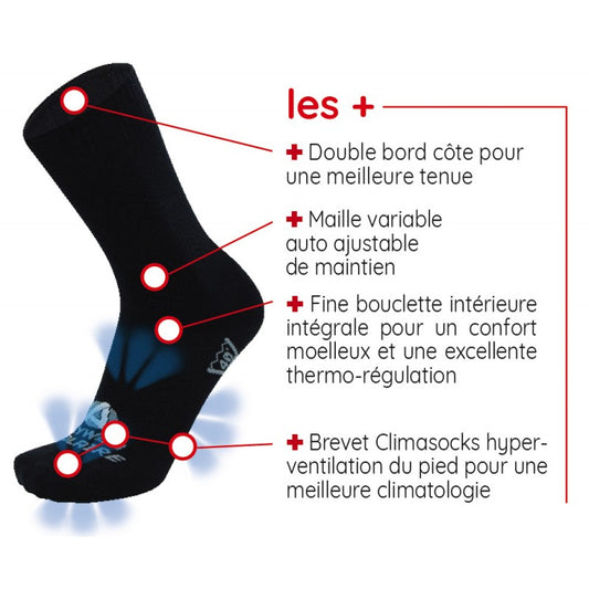 Rywan Socks 1689 Mi-bas Polaire Knee High