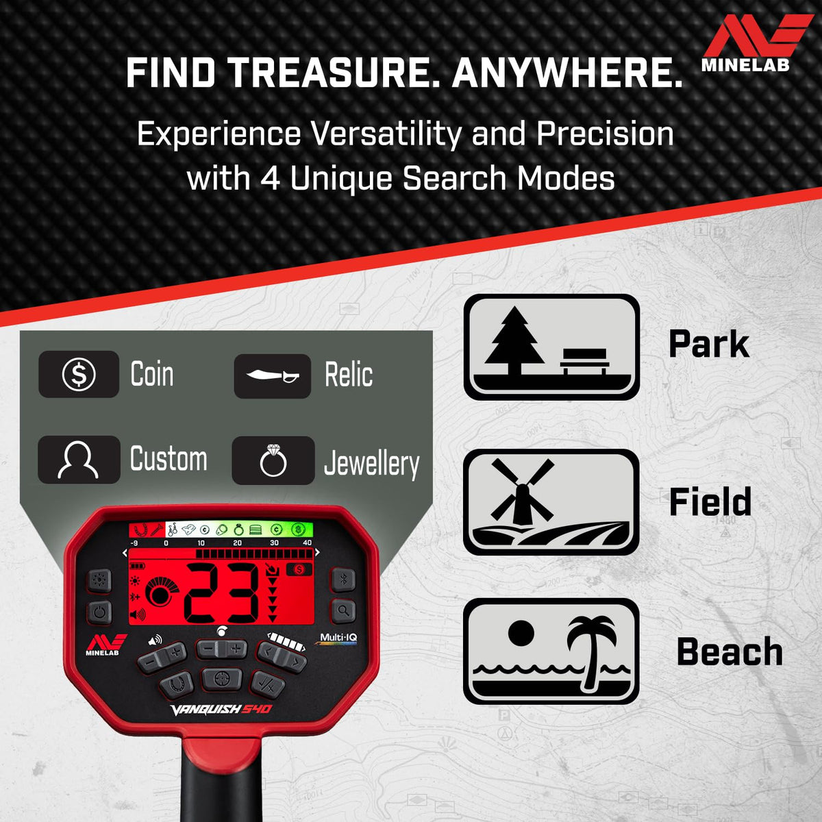 MINELAB Vanquish 540 Metal Detector